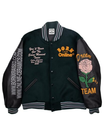 Born X Raised + Online Ceramics Letterman Jacket