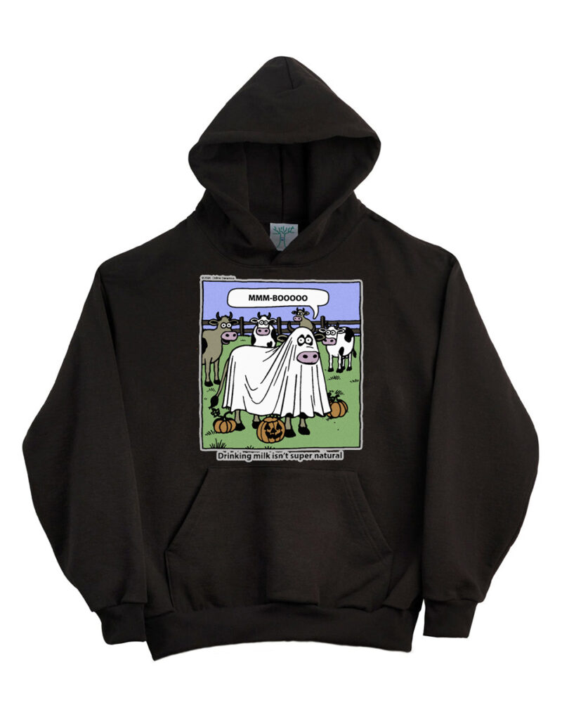 Online Ceramics Drinking Milk Isn't Super Natural Hoodie