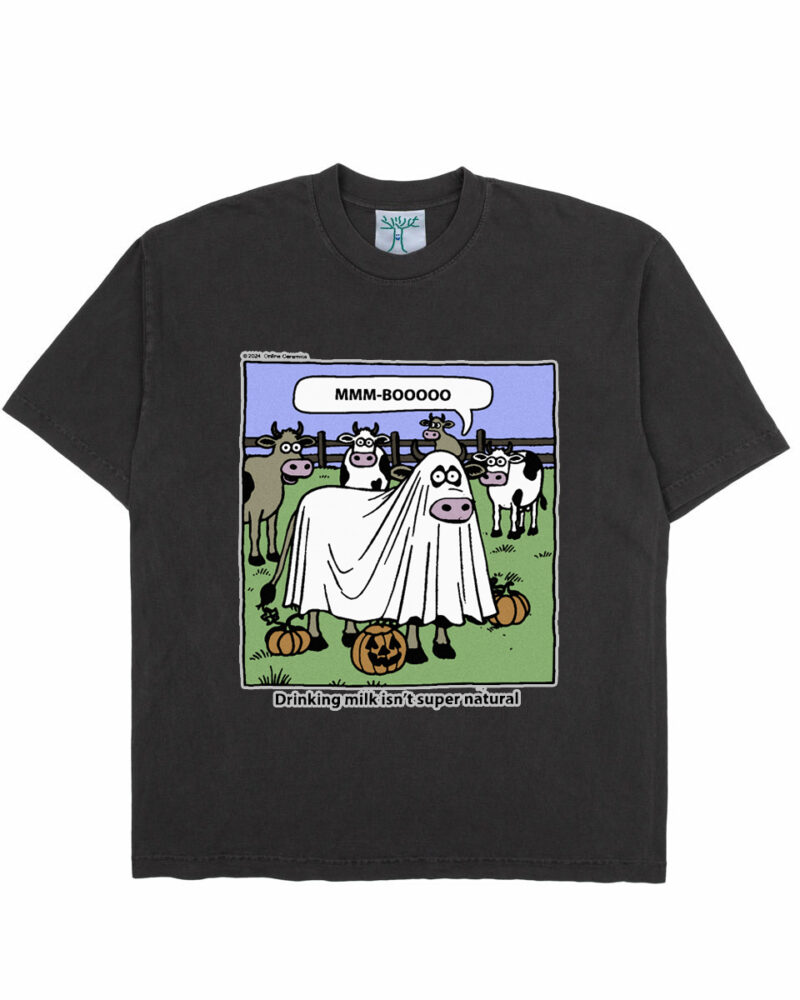 Online Ceramics Drinking Milk Isn't Super Natural Tee - Image 2