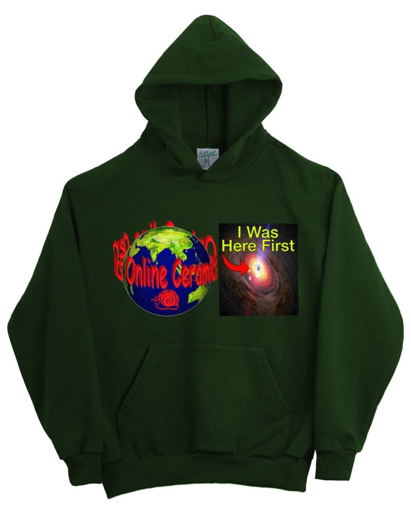 Online Ceramics I Was Here First Ivy Hoodie - Image 2